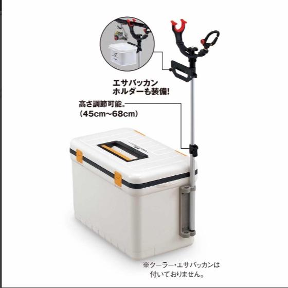 【世界釣具】第一精工~クーラー多功能受三郎付餌盒掛座 12040 (鎖冰箱用+餌盒掛座)(圖片不含冰箱)