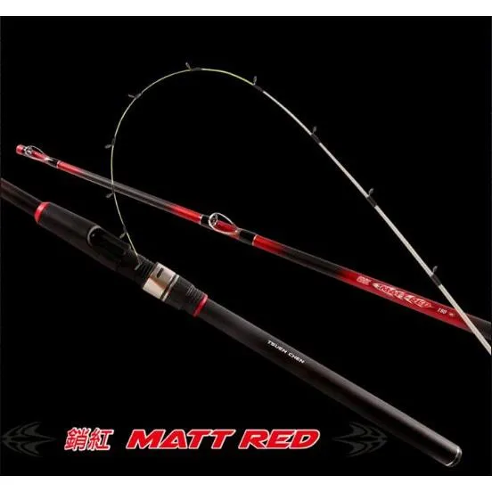 【世界釣具】🔥寸真 銷紅 MATT RED 7尺 筏竿 前打 並繼式 筏釣 海釣場 水庫  \\現貨