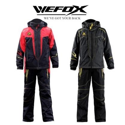 【世界釣具】🔥免運🔥鉅灣 WEFOX 透氣 雨衣 磯釣 釣魚雨衣(上衣+吊褲) 高級面料，防風、防水、防污、透氣透氣雨衣