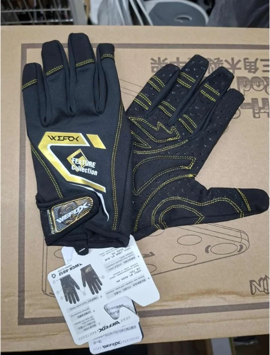 【世界釣具】鉅灣 WEFOX 全五指手套 WCX-4012 釣魚手套 磯釣手套 鐵板手套 保護手套 釣魚配件 耐磨 止滑