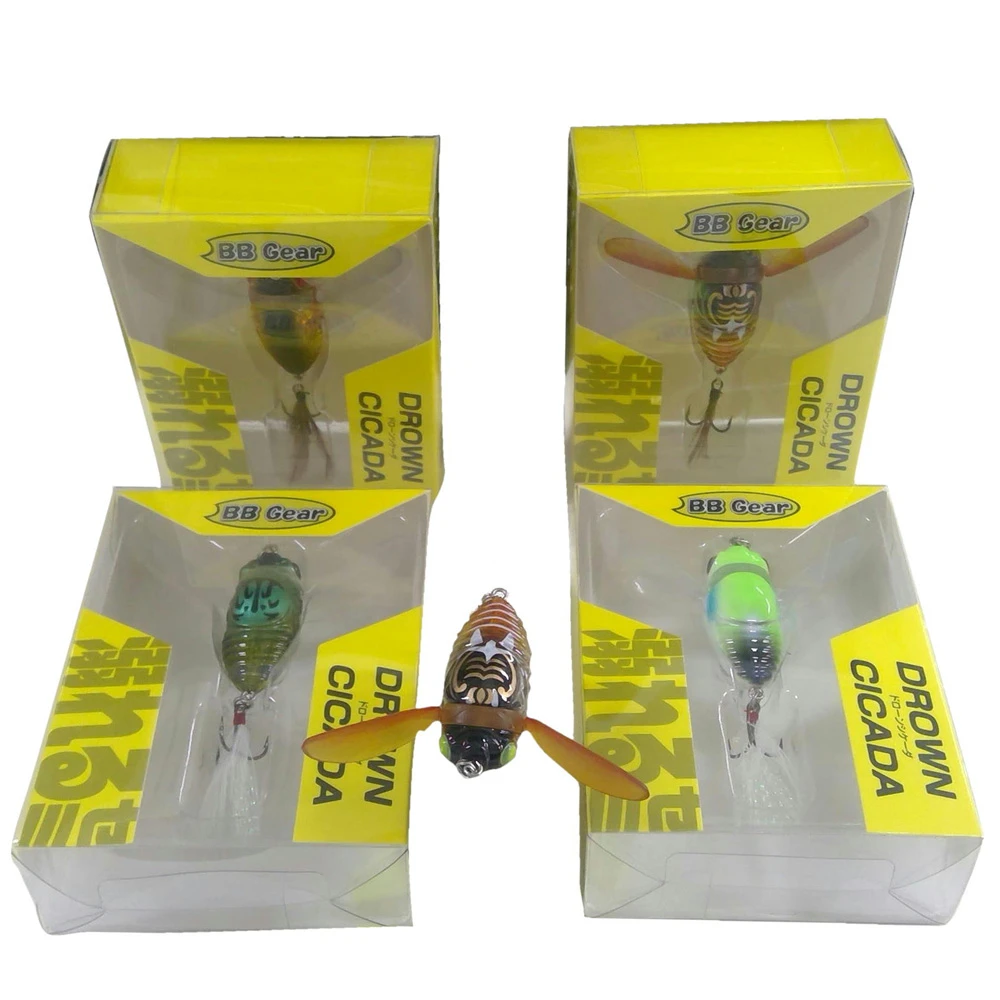 【世界釣具】PRO:TRUST 溺水蟬 浮水路亞餌 假餌 擬真餌 4MM 6克 PT-9039