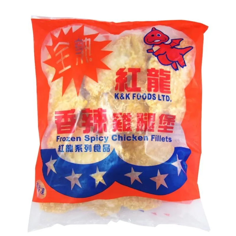 紅龍辣味雞腿排1kg | 香辣酥脆 | 台灣製造