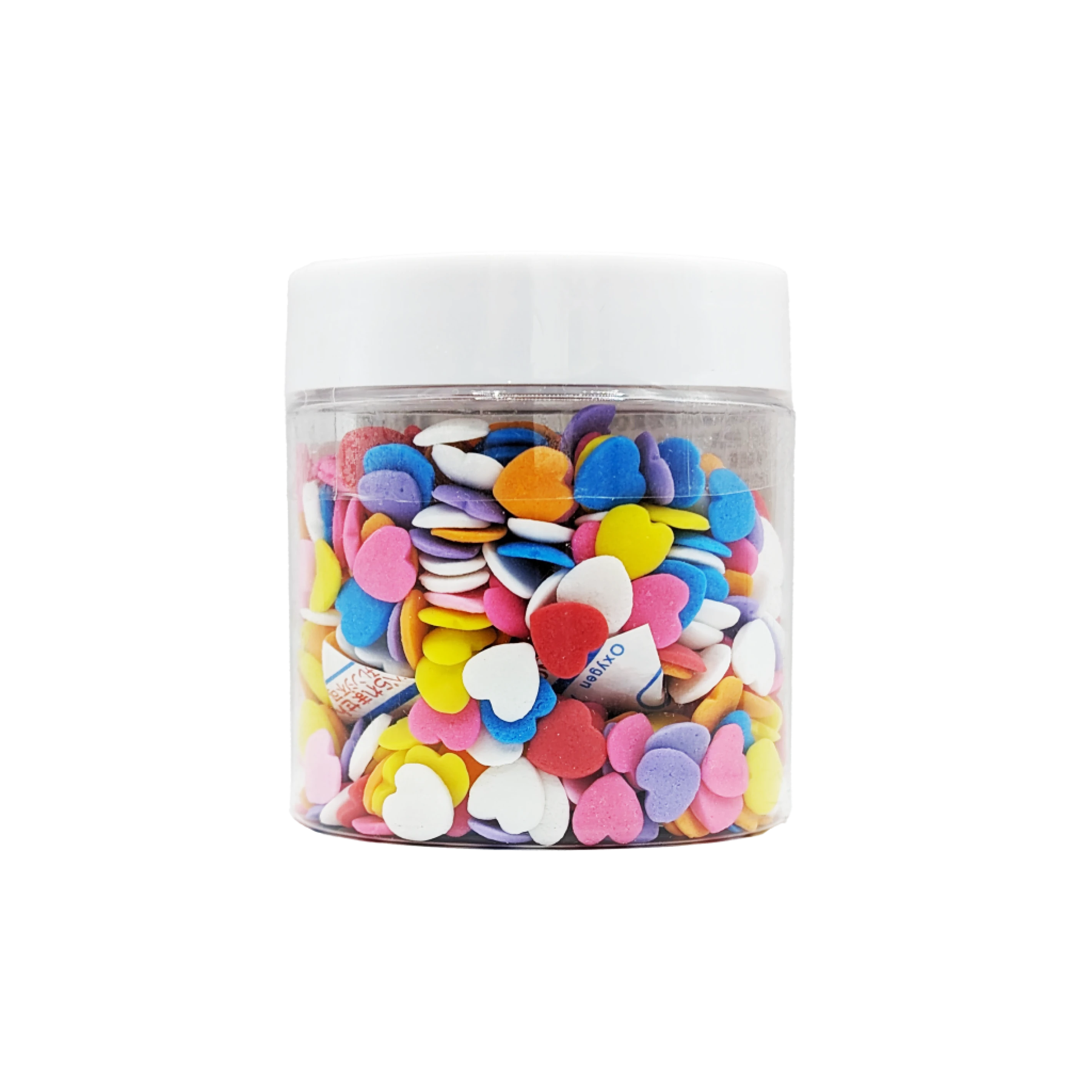 可食用裝飾糖果-多彩愛心糖片65g
