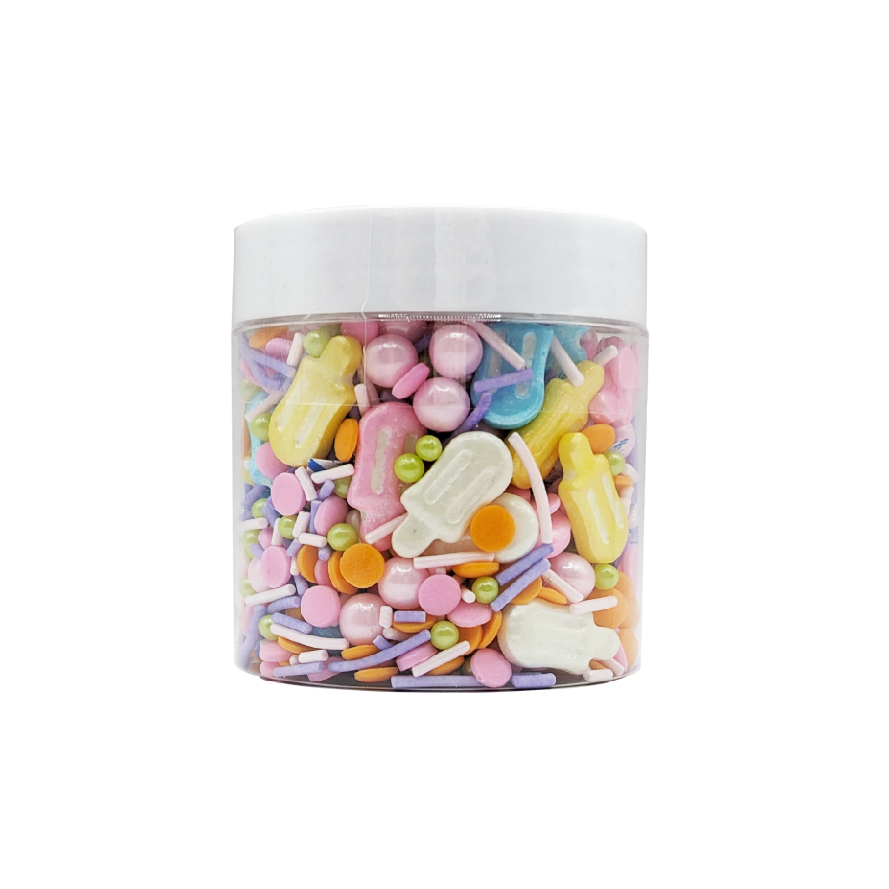 可食用裝飾糖果-冰棒混款糖片85g｜彩色蛋糕裝飾糖片