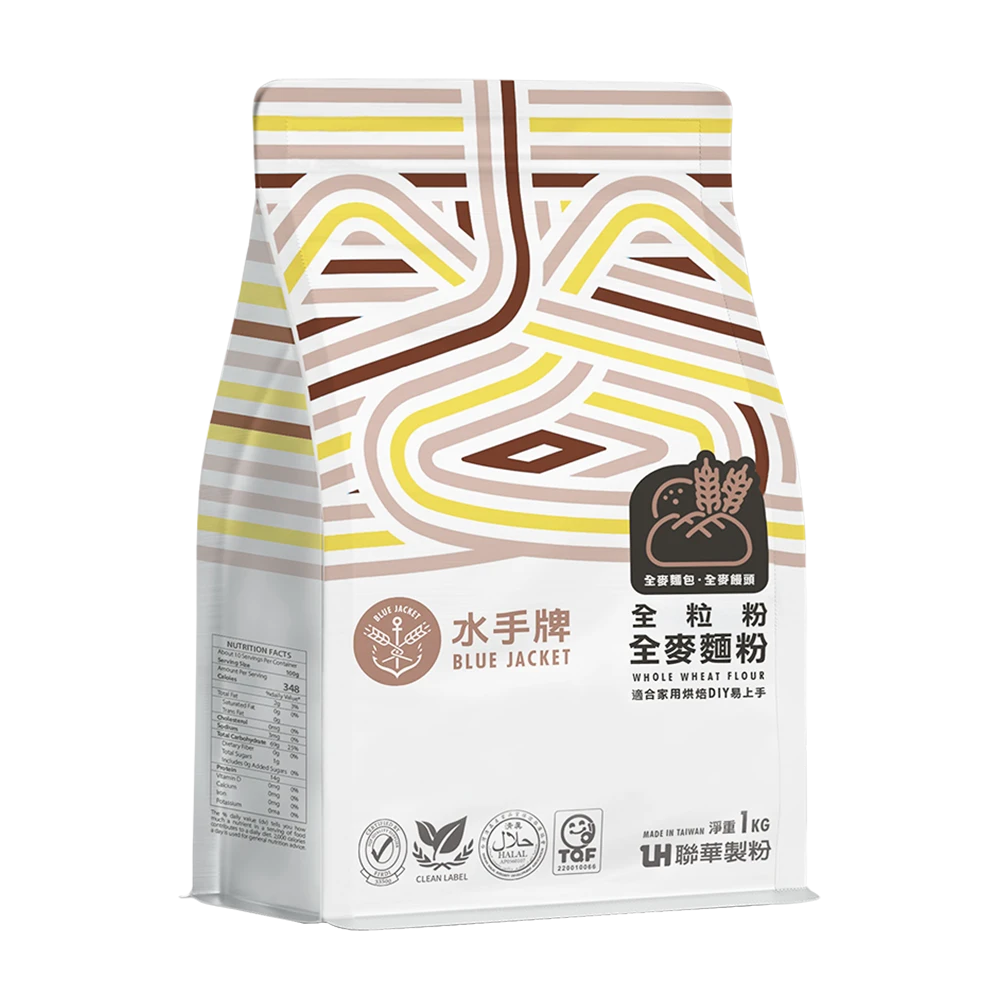 水手牌健康全粒粉1kg｜全麥麵粉