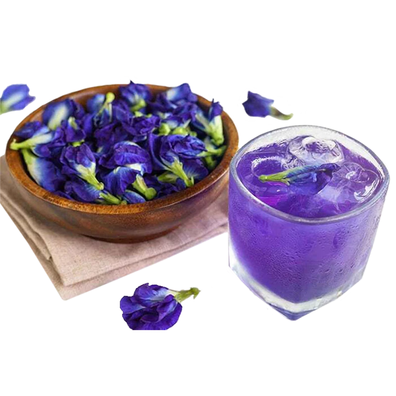 天然蝶豆花40g／1kg｜天然藍色食用色素｜花青素飲品原料