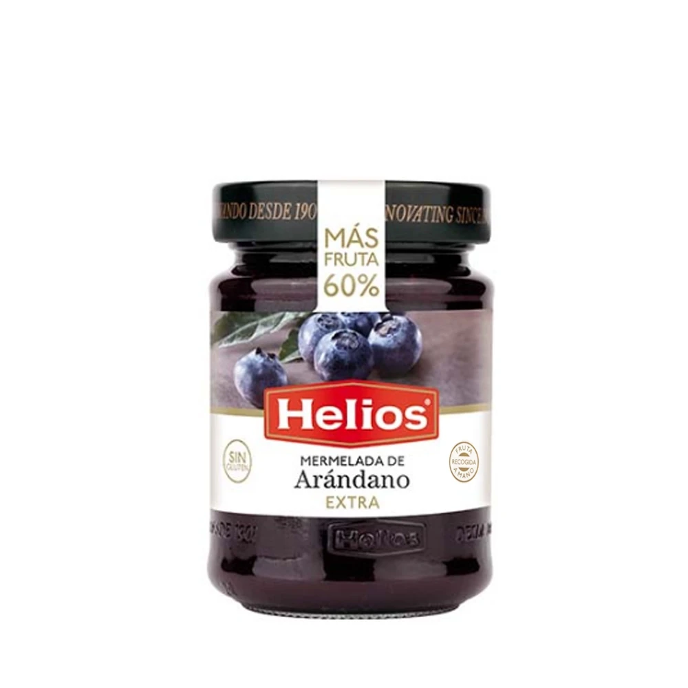 Helios玻璃罐藍莓果醬340g