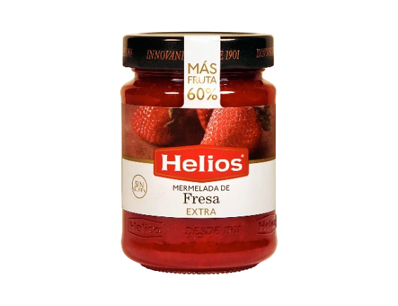 Helios玻璃罐草莓果醬340g｜無人工色素與防腐劑 早餐與烘焙的最佳拍檔