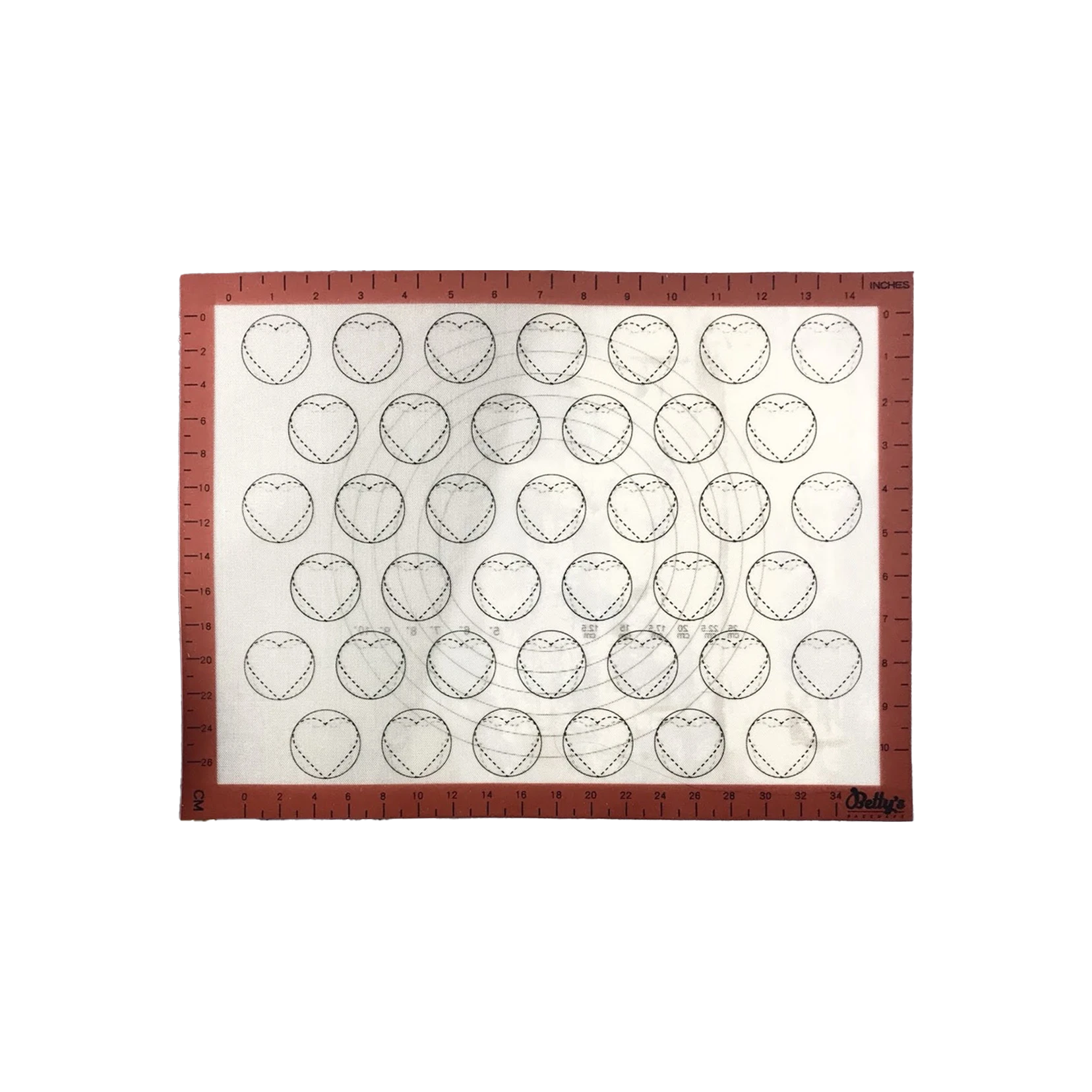 三合一馬卡龍矽膠墊42x32cm｜雙面造型｜不沾烘焙墊（半盤適用）