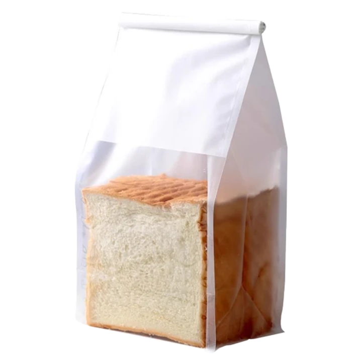 開窗捲邊吐司袋 L 原白 50入｜烘焙食品專用包裝袋