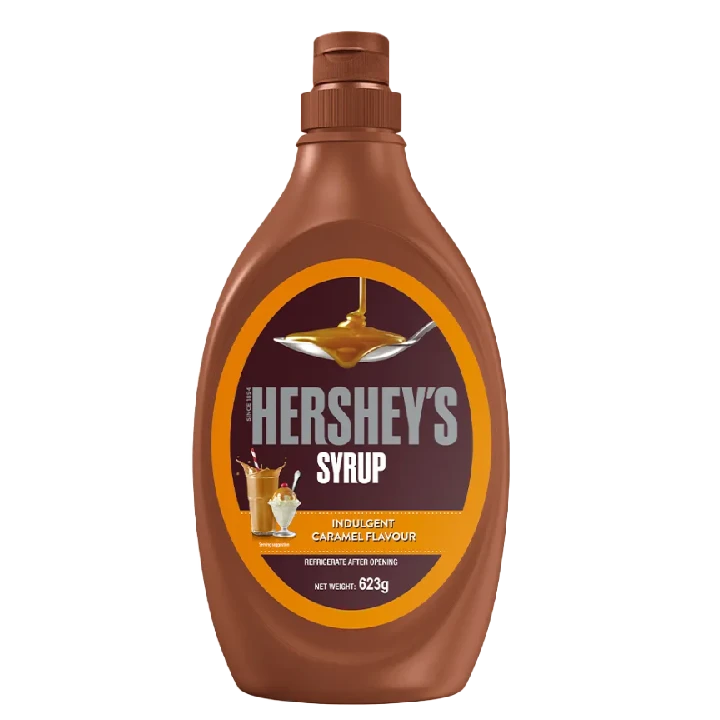 HERSHEYS好時焦糖醬623g｜冰淇淋與咖啡的黃金搭檔、便利擠壓瓶、濃郁滑順層次豐富