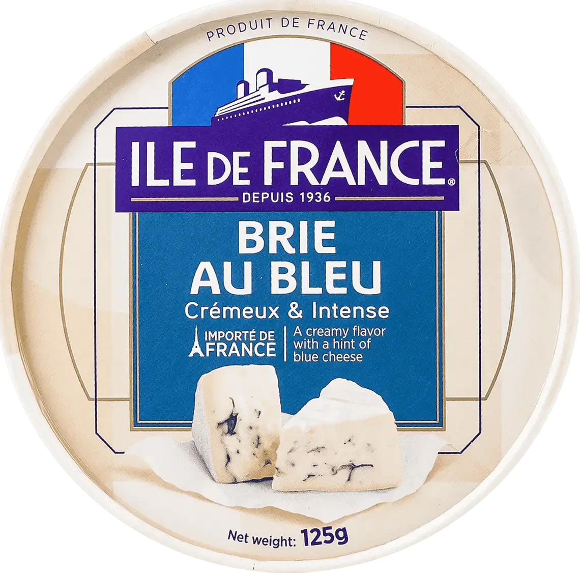 【ILE DE FRANCE法蘭希】卡門貝爾/藍紋布里乾酪/布里乾酪 125g｜法國軟質乳酪