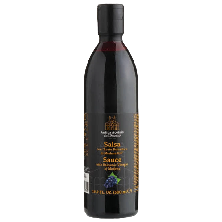 主廚達人巴沙米克醋膏500ml｜榮獲Modena IGP認證、3.5%完美酸甜比例、主廚百搭擺盤提味神器 巴沙米可醋