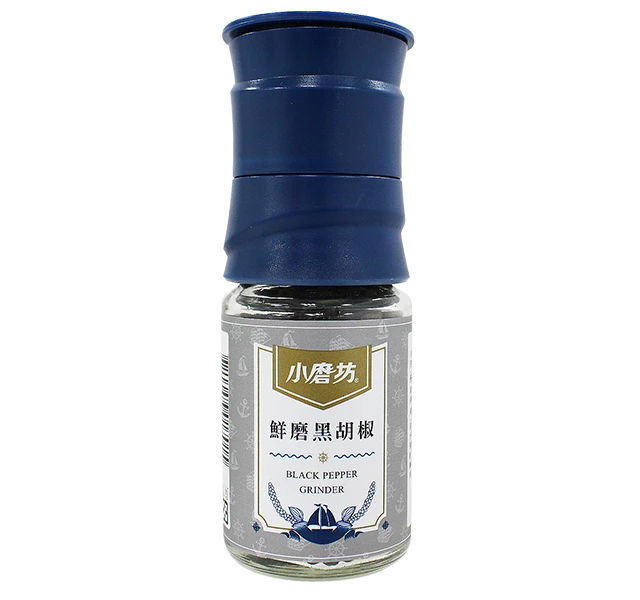 【待補圖】小磨坊鮮磨黑胡椒42g｜現磨黑胡椒粒研磨罐