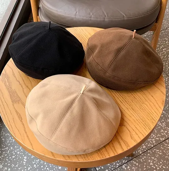 Ying Fashion 秋冬新品 毛呢貝蕾帽 時尚英倫風 畫家帽子 復古百搭 瘦臉款 男女貝蕾帽
