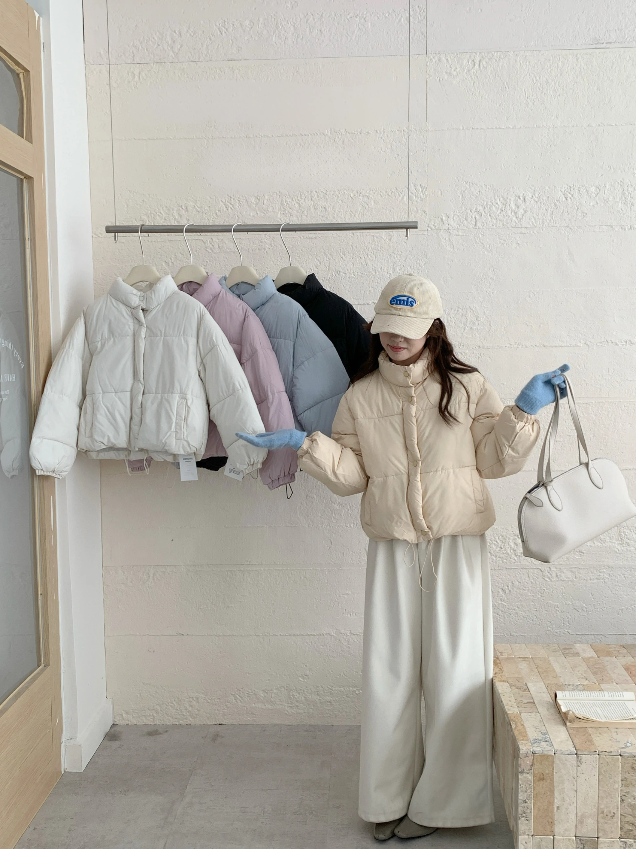 Ying Fashion Shop 經典立領 蓬蓬棉服外套 立領小個子 短版麵包蓬蓬外套 保暖棉服 厚棉外套