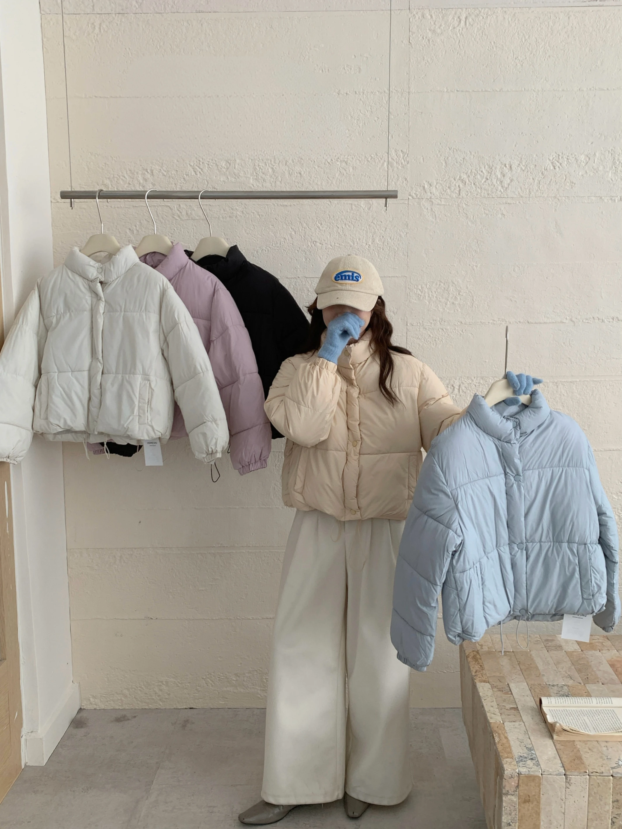 Ying Fashion Shop 經典立領 蓬蓬棉服外套 立領小個子 短版麵包蓬蓬外套 保暖棉服 厚棉外套