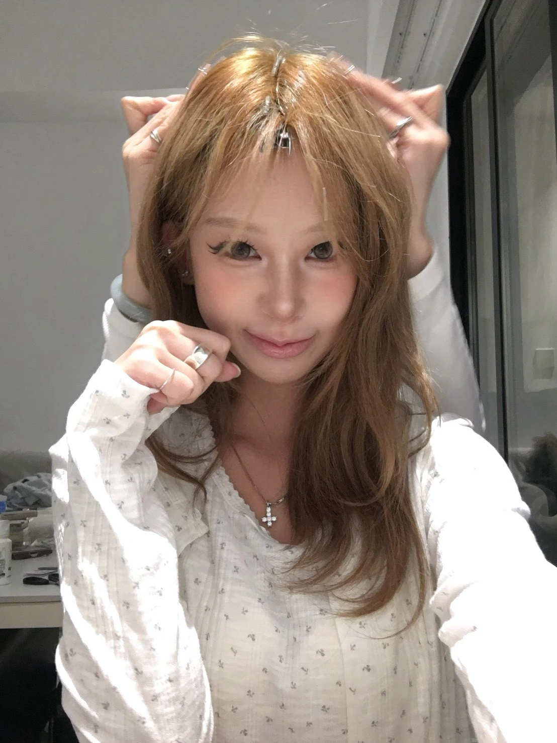 (Jenny團購)OJ03 鄰家女孩碎花外套_白