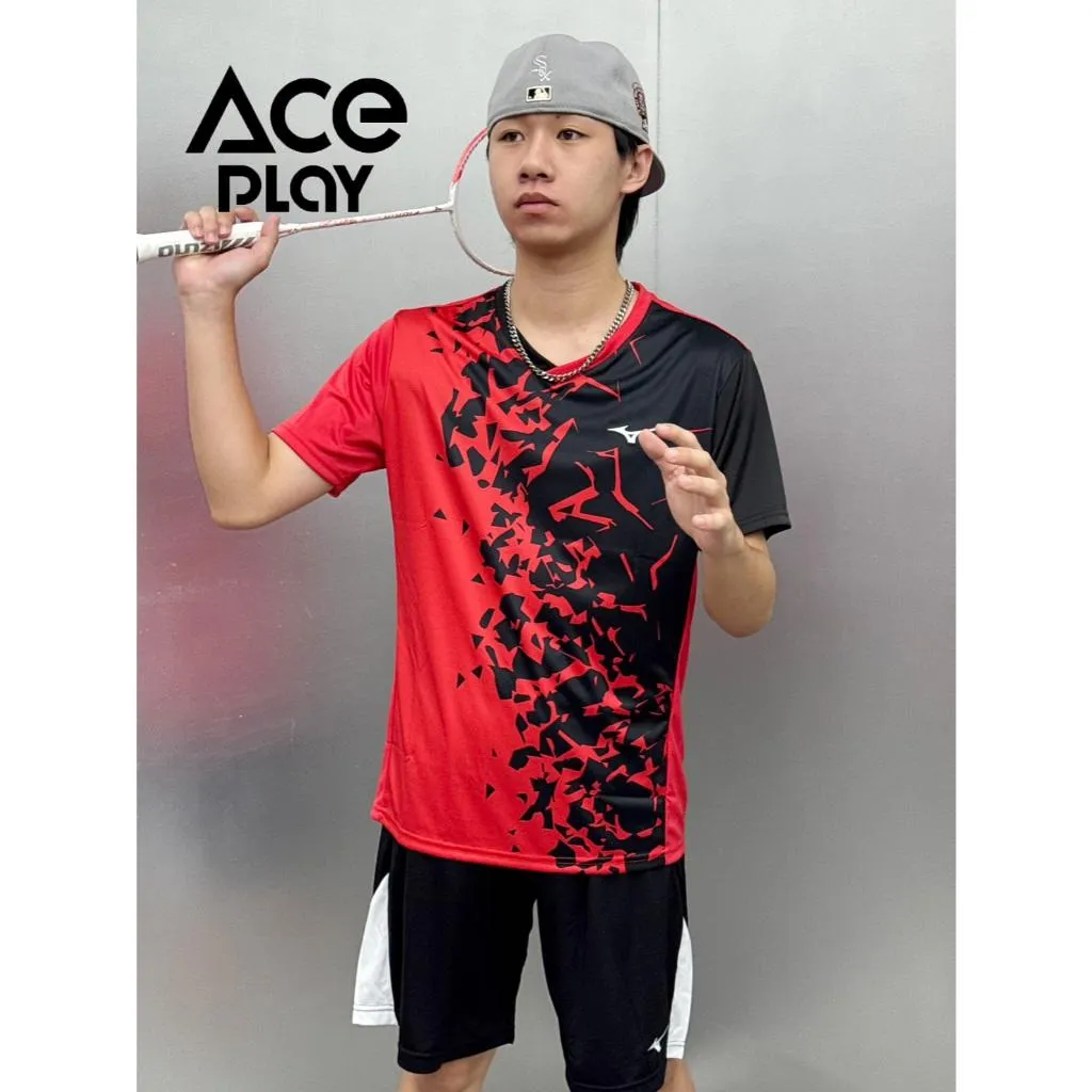 【Aceplay艾斯沛體育】 羽球短袖T恤 合身 吸汗 快乾 台灣製 72TAB50301