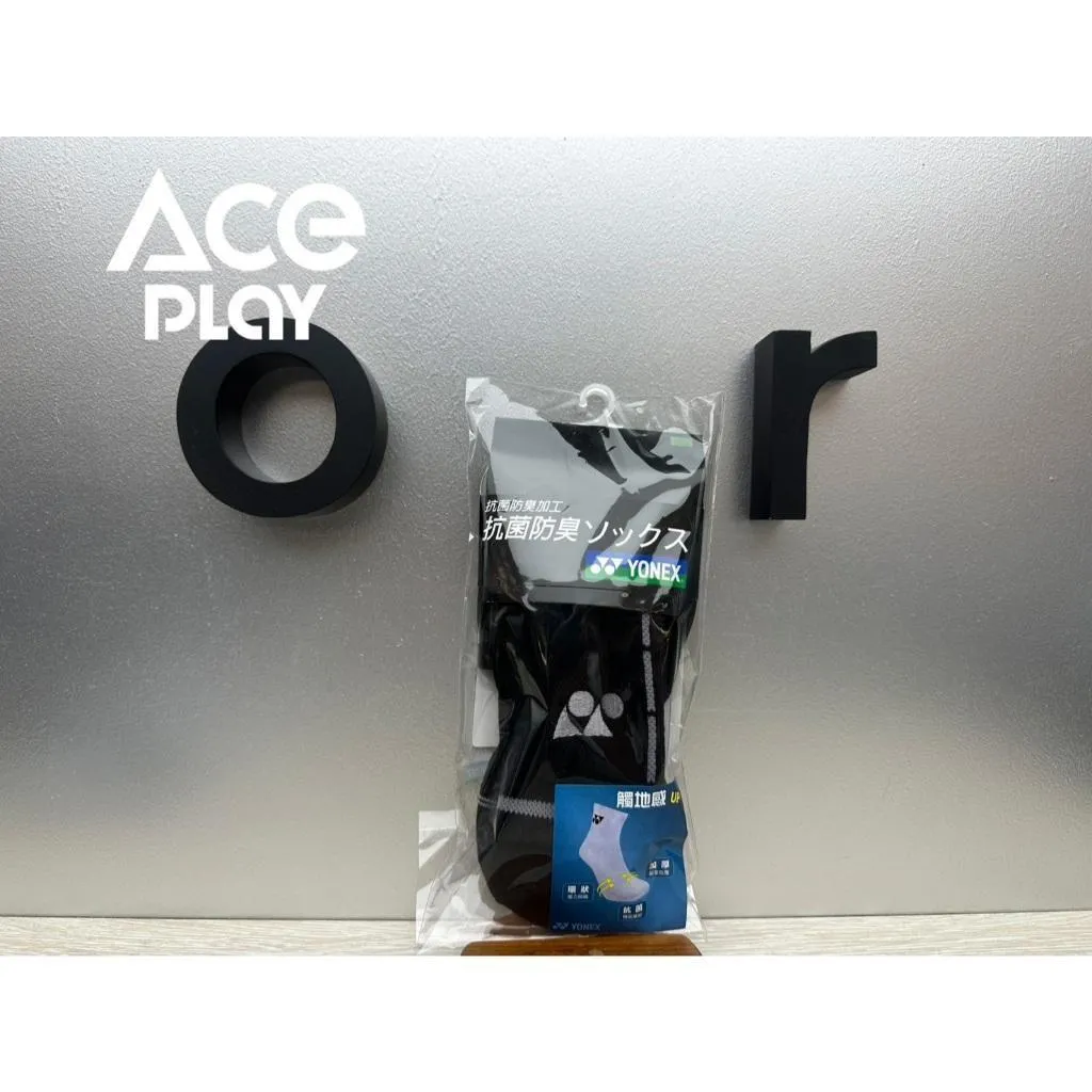 【Aceplay艾斯沛體育】YONEX 優乃克 14505TR-007 男生運動襪 黑 25-28cm