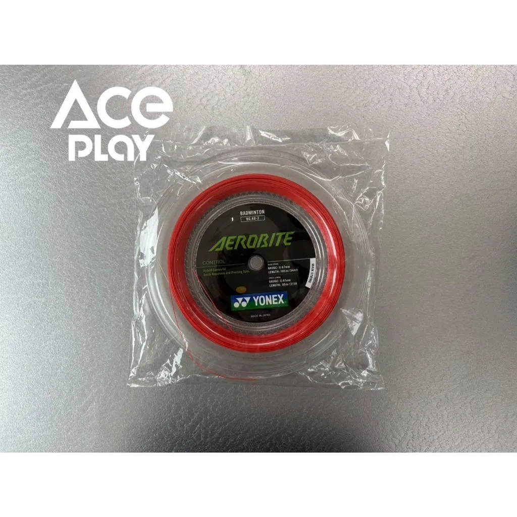 【Aceplay艾斯沛體育】YONEX 優乃克  白紅雙色  大捆線 羽球拍線 BG-AB-2
