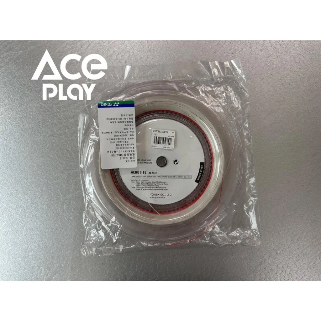 【Aceplay艾斯沛體育】YONEX 優乃克  白紅雙色  大捆線 羽球拍線 BG-AB-2
