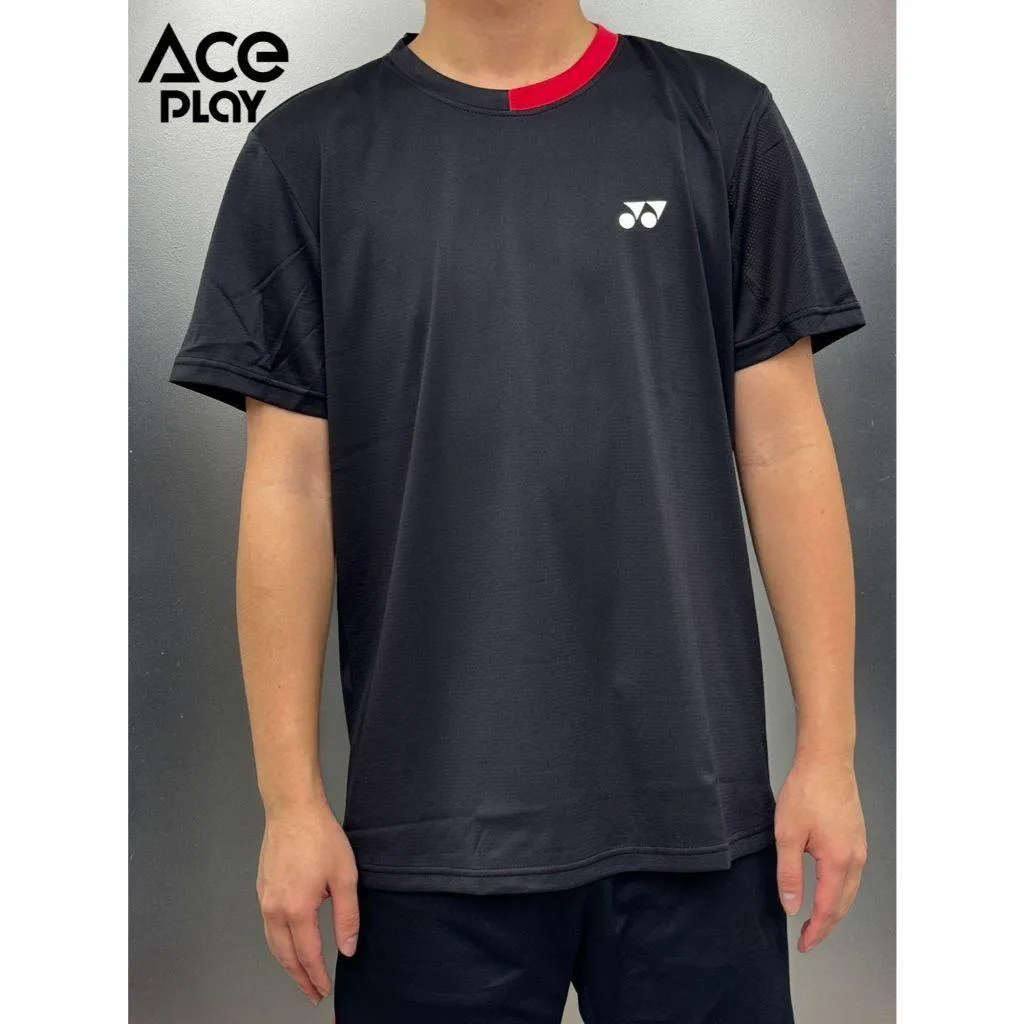 【Aceplay艾斯沛體育】YONEX 優乃克 運動排汗衫 黑色 羽球上衣 13242TR-007