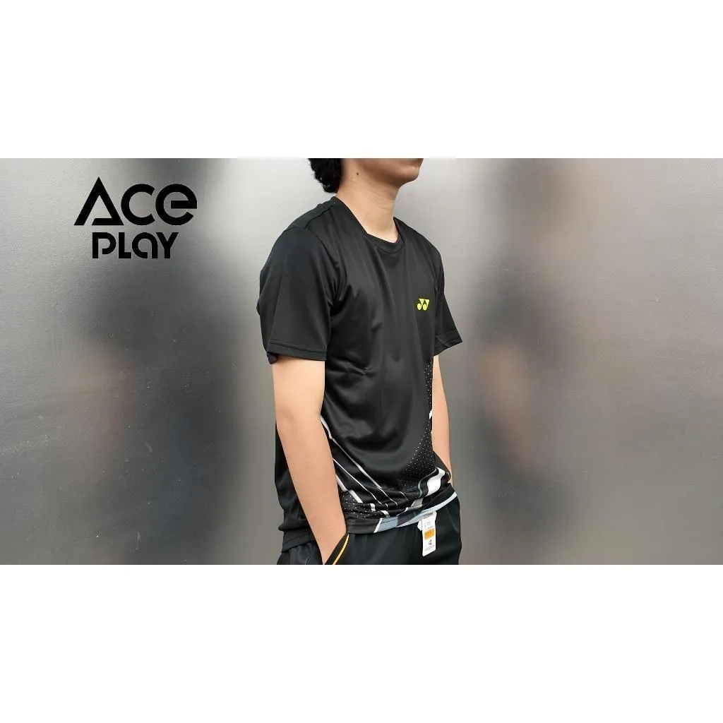 【Aceplay艾斯沛體育】YONEX 優乃克 羽球運動短袖上衣 黑白 13145TR-007