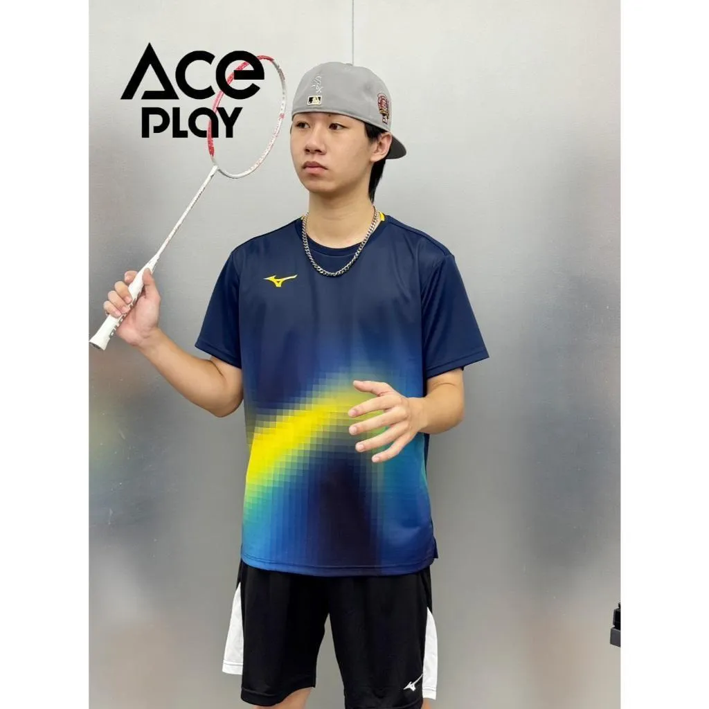 【Aceplay艾斯沛體育】MIZUNO 美津濃 羽球短袖T恤 吸汗快乾 62JAC00114