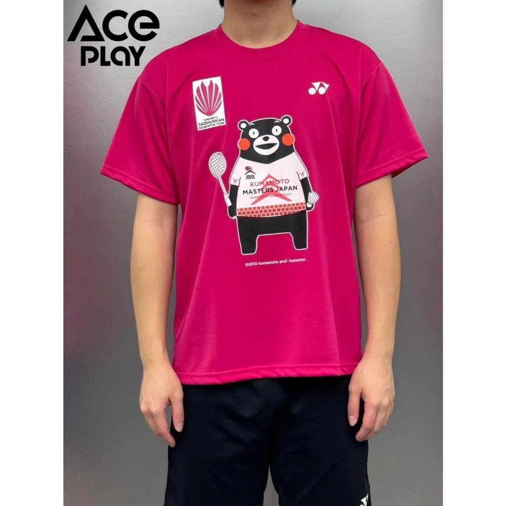 【Aceplay艾斯沛體育】YONEX 優乃克 運動排汗衫 熊本熊 再春館製薬所 日本境內版 YOB23380