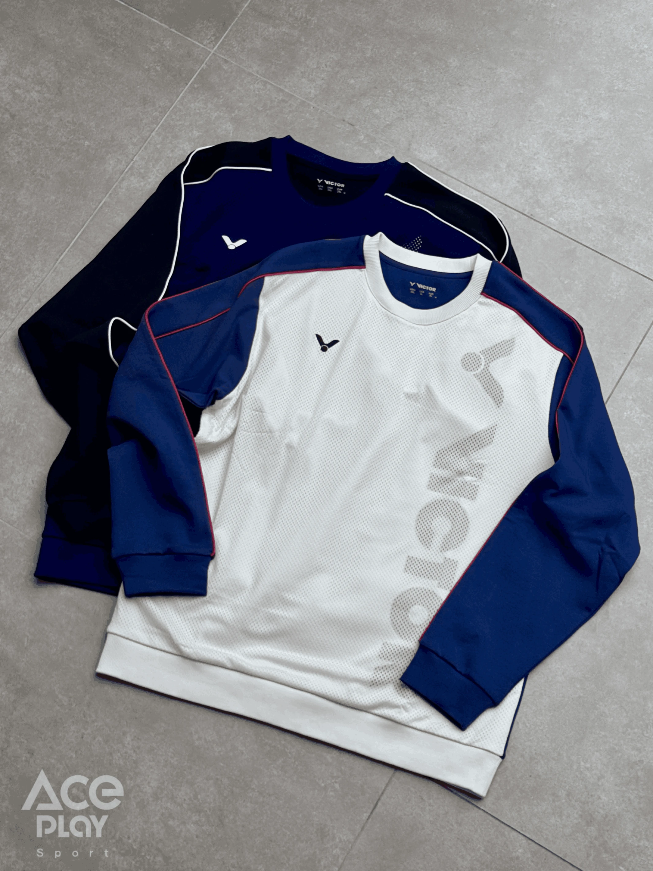 【Aceplay艾斯沛體育】VICTOR 勝利 針織圓領長袖T-Shirt (中性款) T-55020