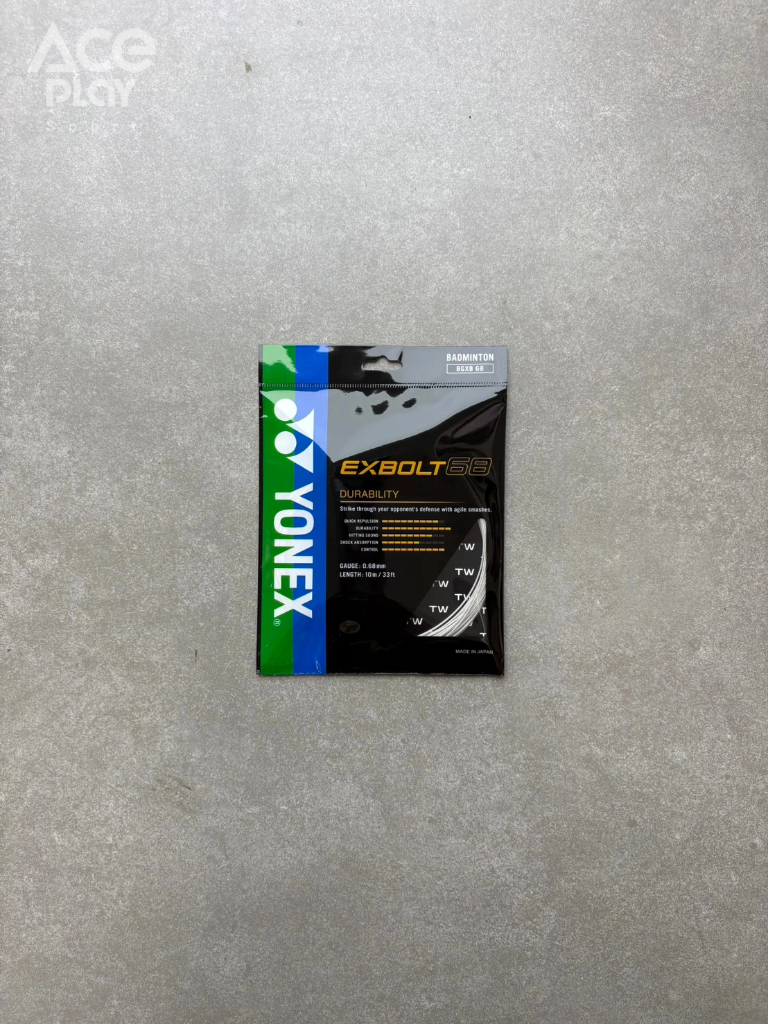 【Aceplay艾斯沛體育】YONEX 優乃克 BGXB68 羽球拍線