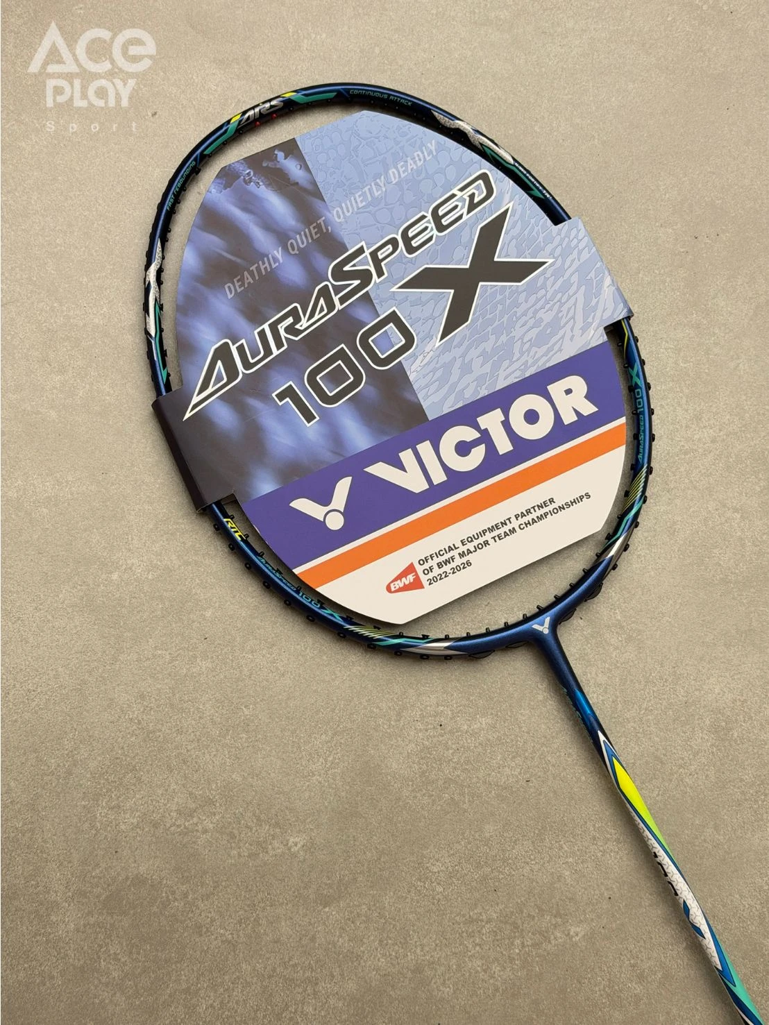 【Aceplay艾斯沛體育】VICTOR 勝利 神速ARS100X羽球拍 4UG5 深海藍 A1ARS100XB