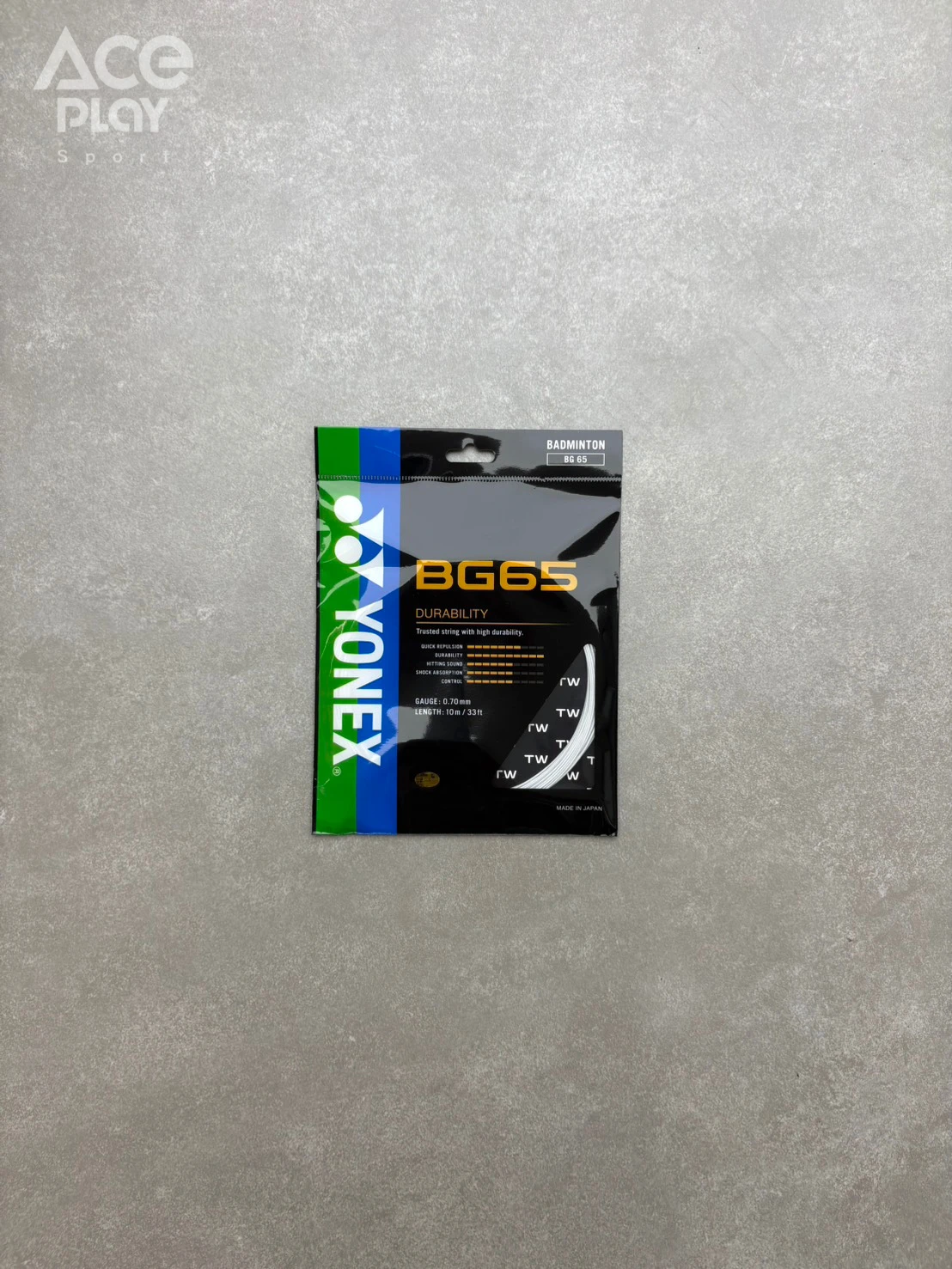 【Aceplay艾斯沛體育】YONEX 優乃克 BG-65 羽球拍線 耐久