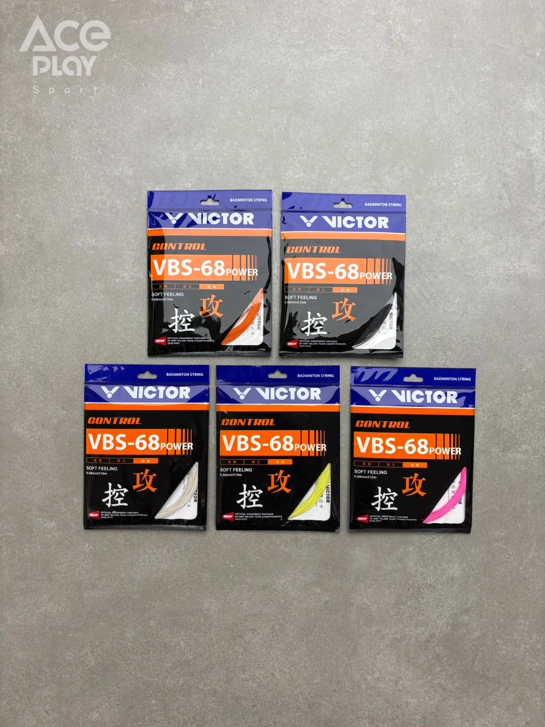 【Aceplay艾斯沛體育】VICTOR 勝利 VBS-68P 羽球拍線