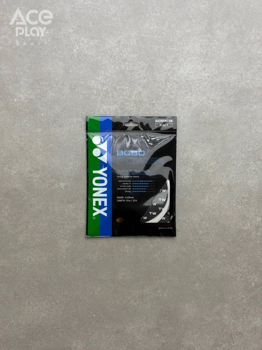 【Aceplay艾斯沛體育】YONEX 優乃克 BG80 P 羽球拍線