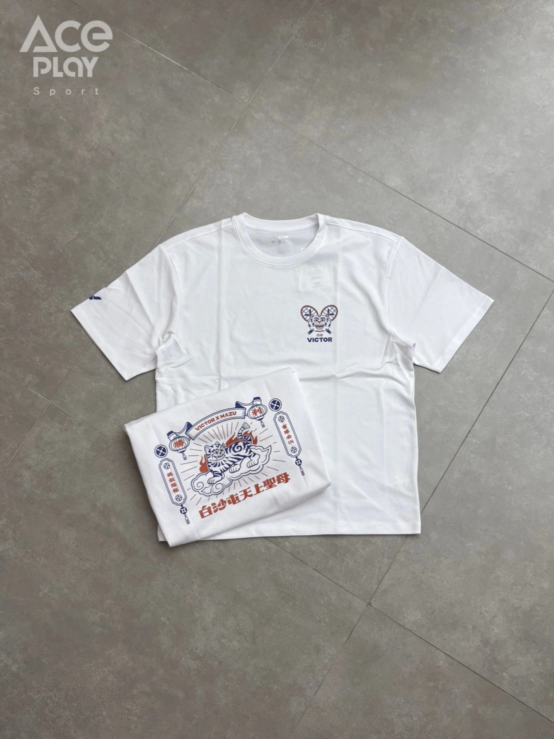 【Aceplay艾斯沛體育】VICTOR 勝利 白沙屯媽祖聯名T-Shirt (虎爺款) T-2601BMZ A