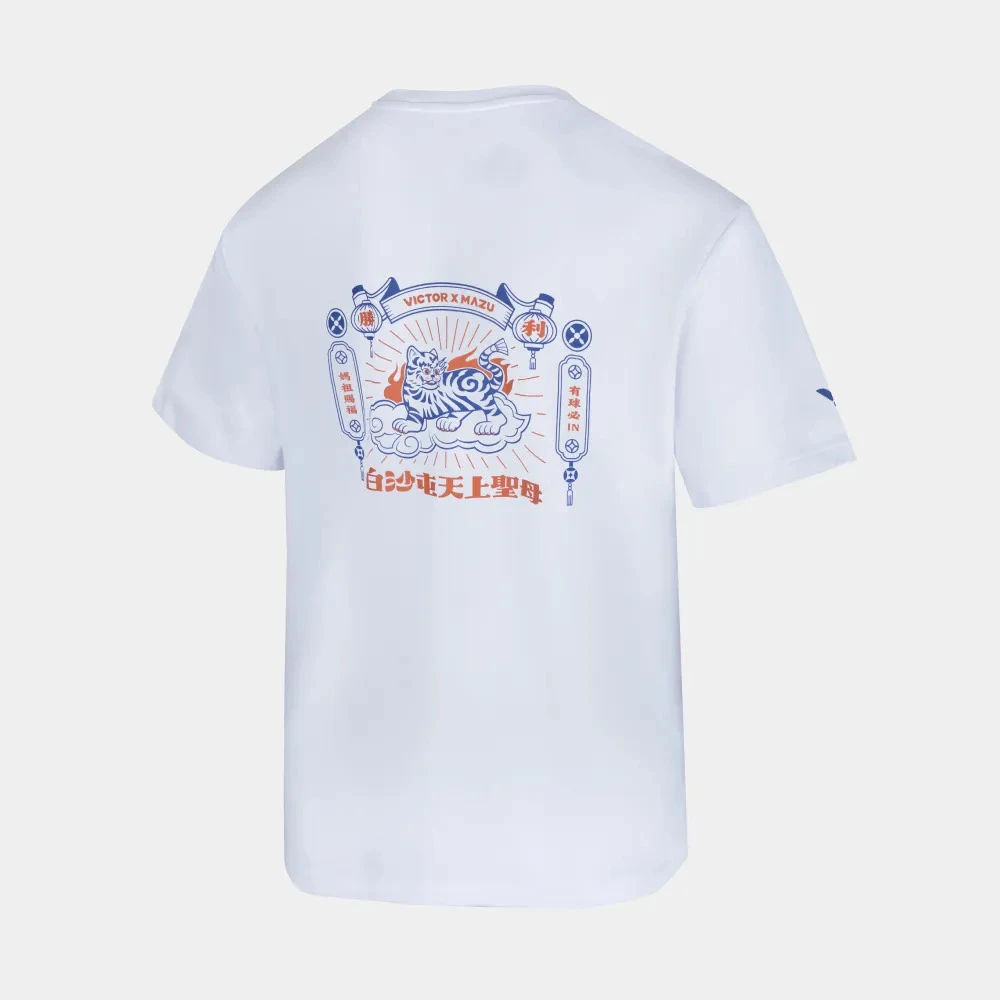 【Aceplay艾斯沛體育】VICTOR 勝利 白沙屯媽祖聯名T-Shirt (虎爺款) T-2601BMZ A