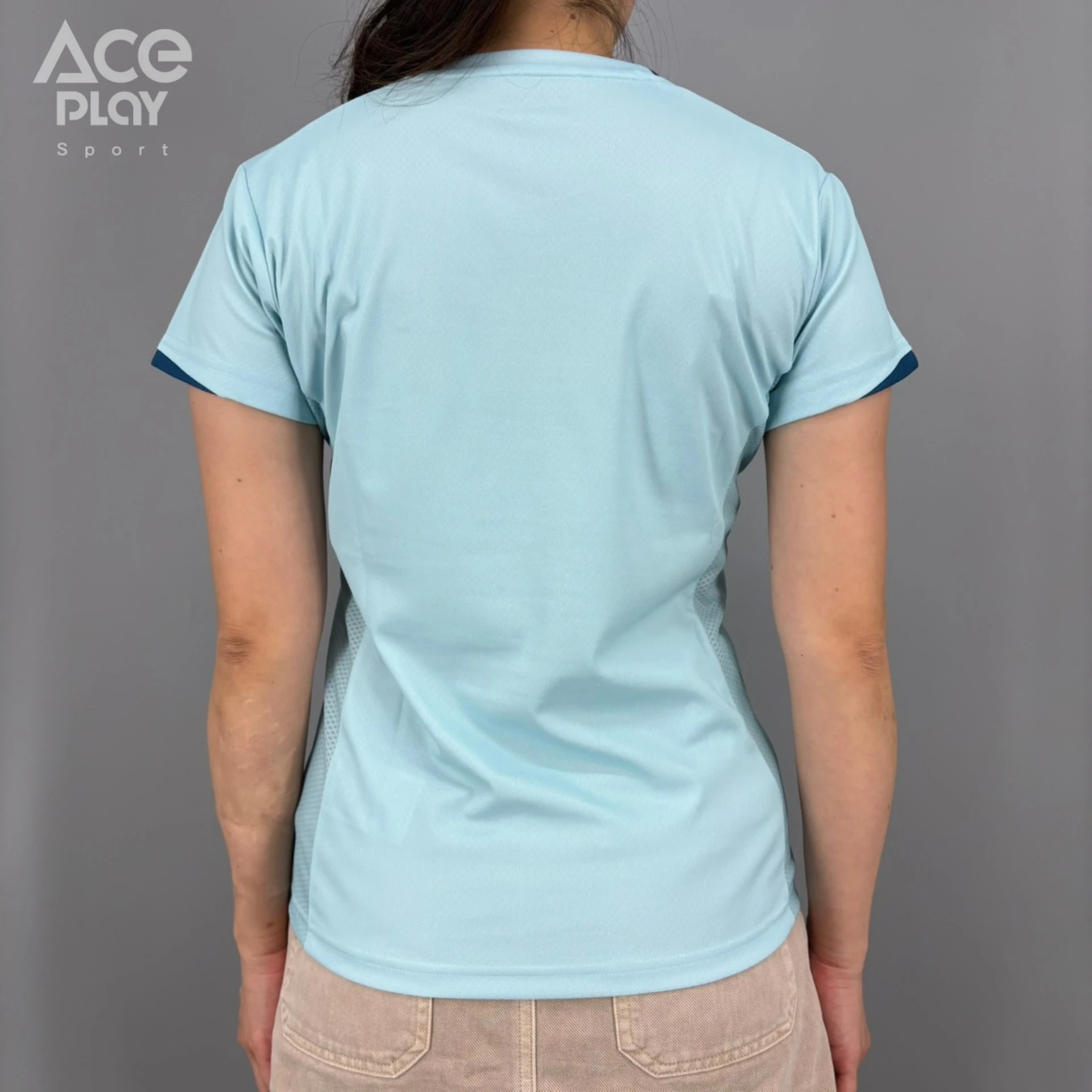 【Aceplay艾斯沛體育】零碼 VICTOR 勝利 女款 羽球上衣 T-46000TD M 天青S