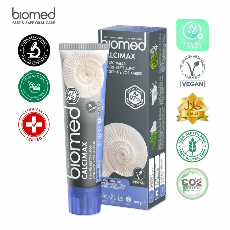【修復琺瑯質】礦強化補釉鹽味牙膏 Biomed 蓓齒美(100g)