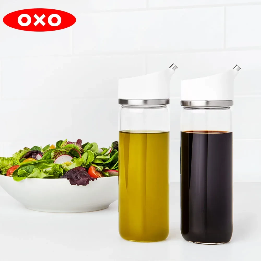 OXO 不滴漏玻璃油醋瓶 2件組-355ml