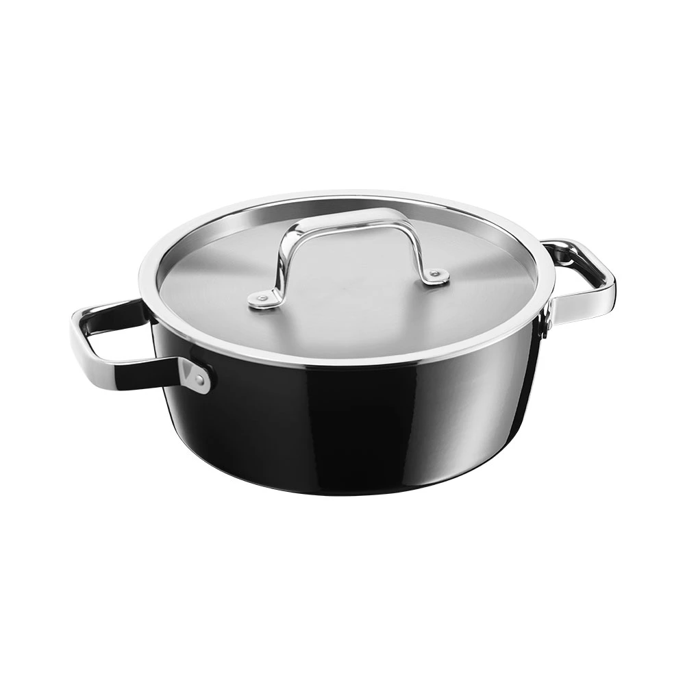 WMF Fusiontec Aromatic 低身湯鍋 22cm 3.1L (黑色)