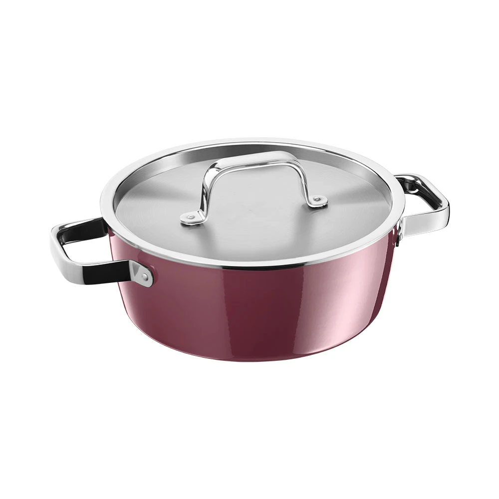 WMF Fusiontec Aromatic 低身湯鍋 22cm 3.1L (玫瑰金色)