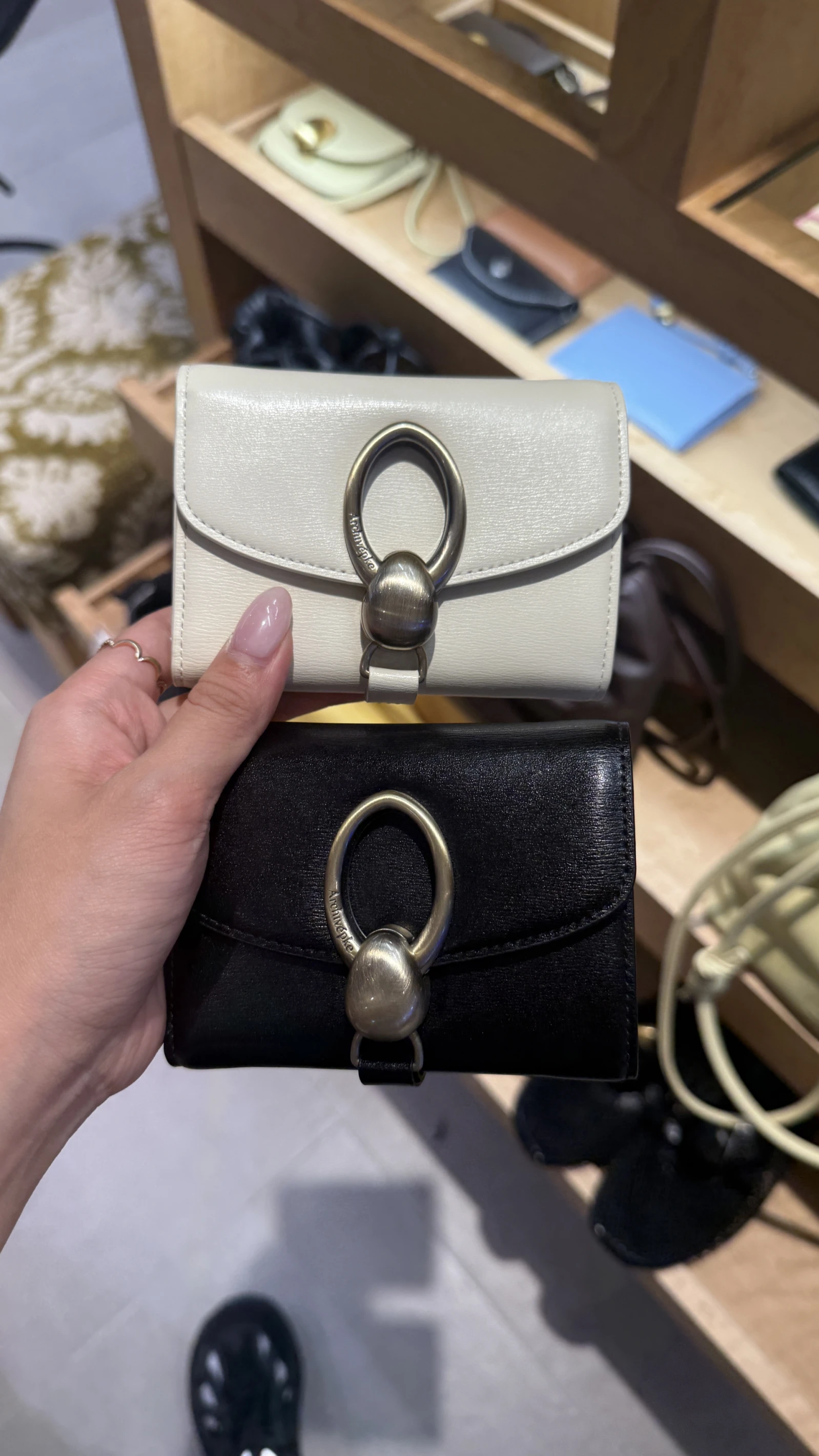Archivépke牛皮錢包Egg doughnut wallet