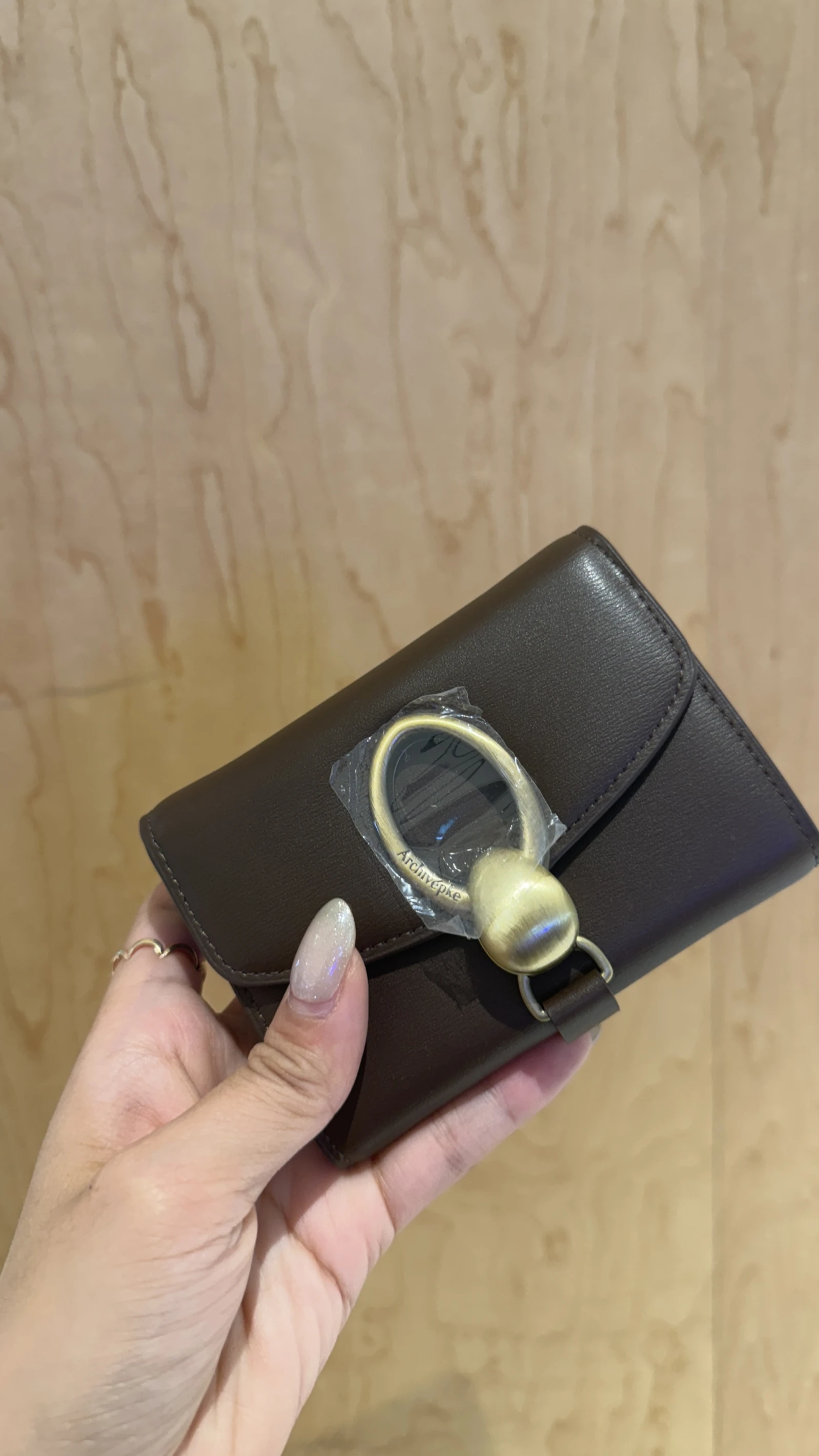Archivépke牛皮錢包Egg doughnut wallet