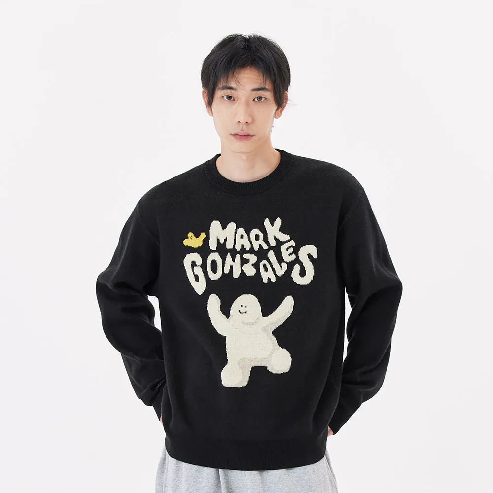 Mark Gonzales  跳舞雪人＋小飛人毛衣