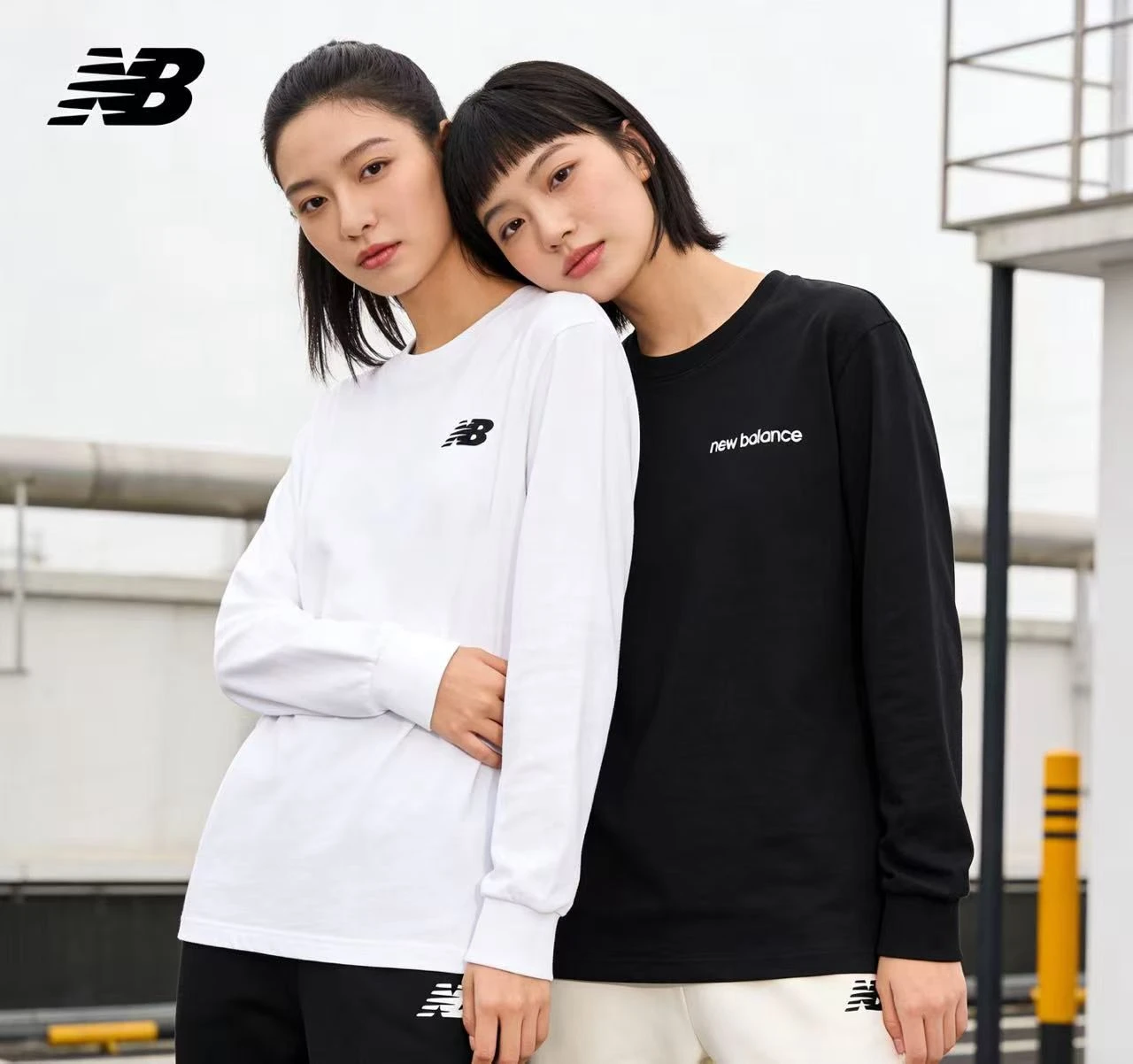 （1+1)New balance基本款長袖Ｔ 兒童