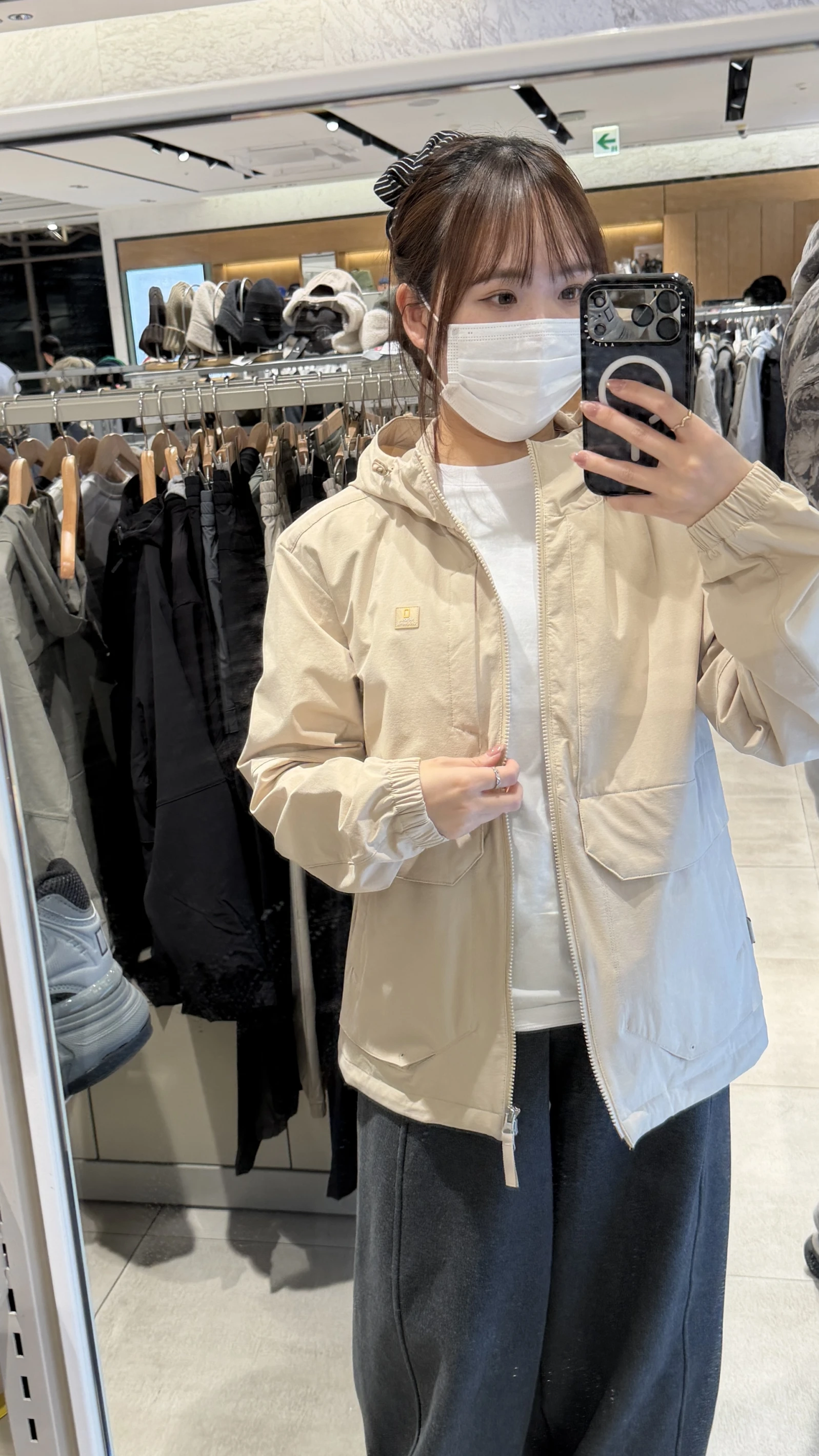 國家地理 女款防風連帽外套