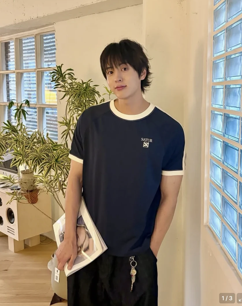 SATUR  男女通穿款 撞色滾邊短袖Ｔ恤