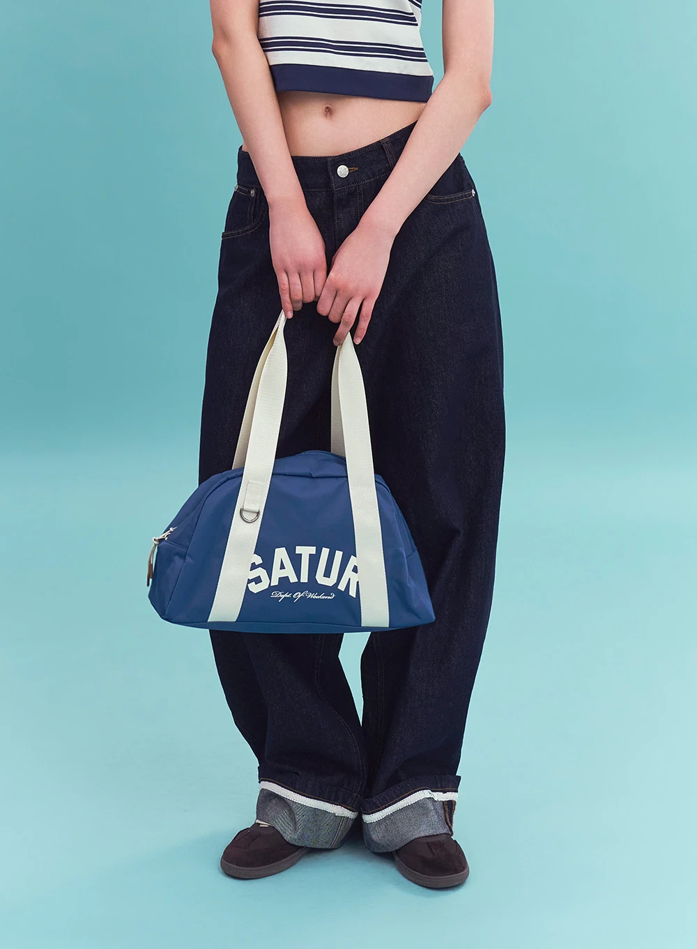 (特價）SATUR尼龍梯形肩背包